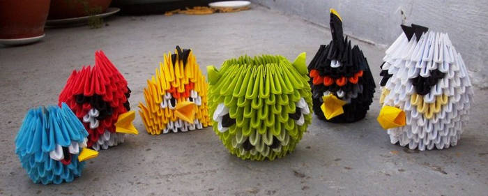 Angry Birds - 3D Origami