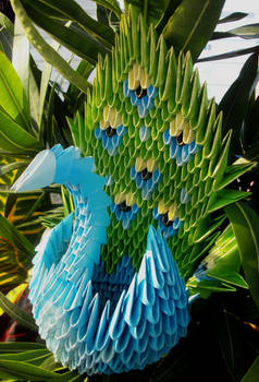 Peacock - 3D Origami