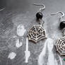 SPIDERWEB COBWEB EARRINGS