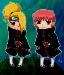 Chibi Dei and Sasori