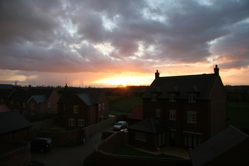 Sunset over Mawsley