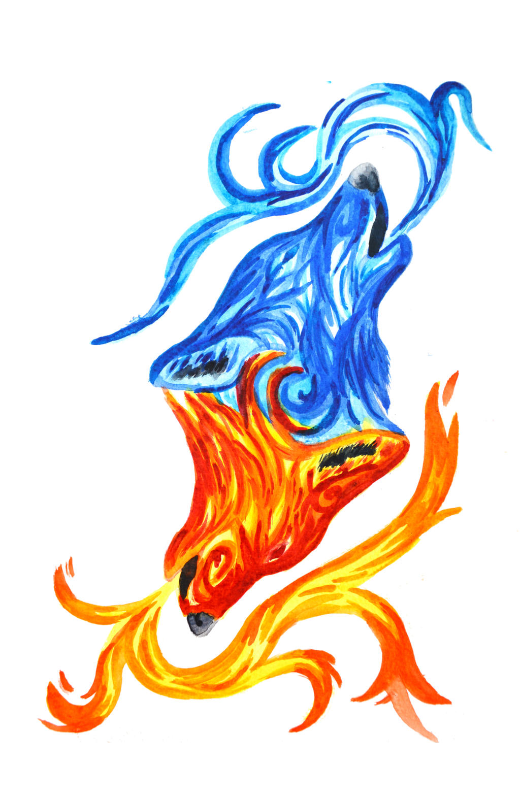 Fire and Water Wolves