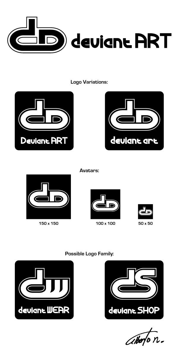 Deviantart Logotypes deviantART Logo Concept 1 by ominouscrane on DeviantArt