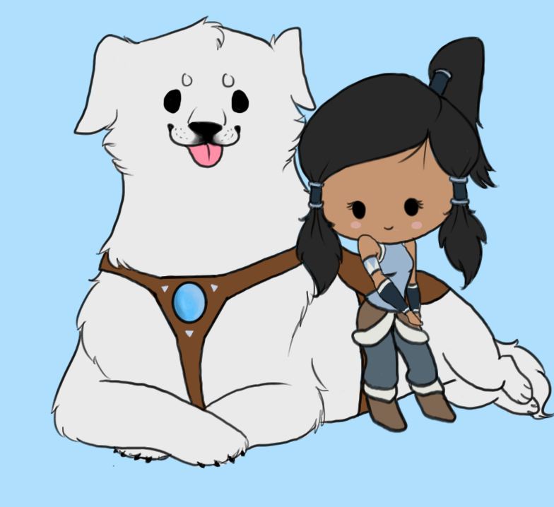 Korra and naga