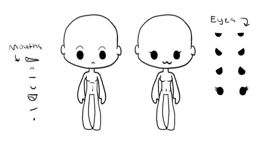 Chibi ppl base by jealousapples on DeviantArt
