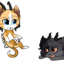 Caster kitty chibis 2