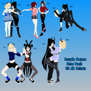 [MMD P2U] Couple Dance Pose Pack [50 points]