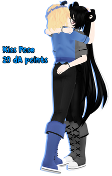 [MMD P2U] Kiss Pose [20 dA points]