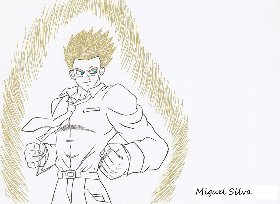 Gohan Writing Gohan by Shadowsg on DeviantArt