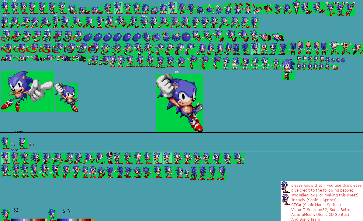 Custom / Edited - Sonic the Hedgehog Customs - Sonic (Sonic 1 Beta-Style) -  The Spriters Resource