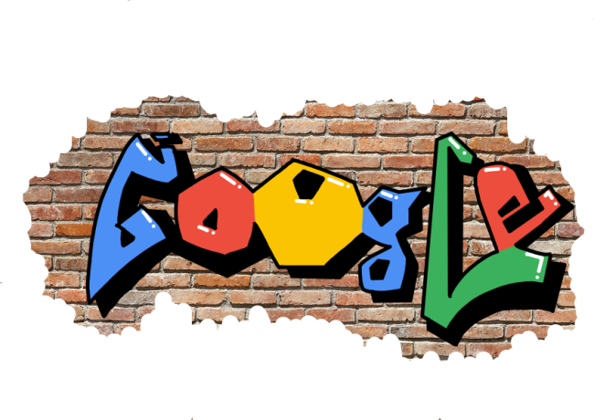 google doodle graffiti by h20wolf on