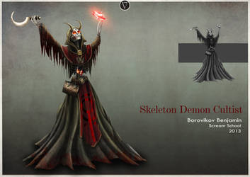 Demonic skeleton cultist
