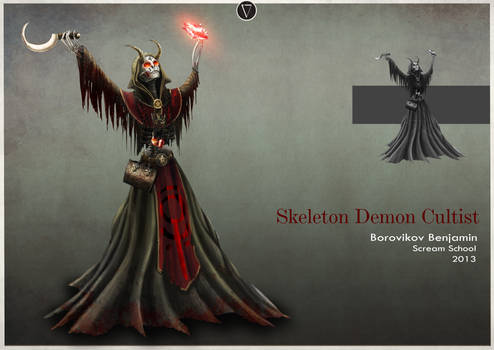 Demonic skeleton cultist