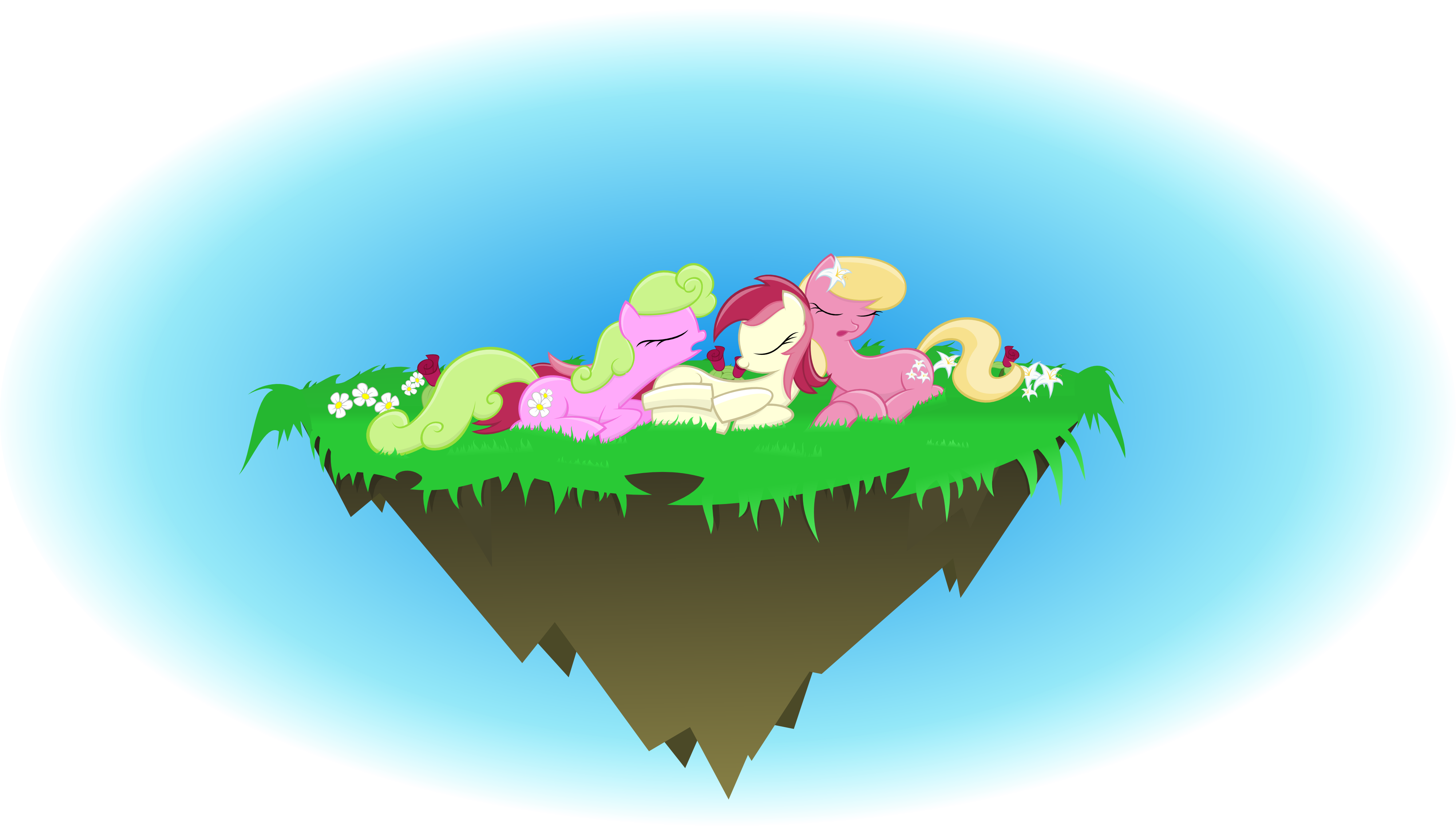 Sleepy Flower Ponies