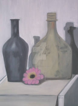 3 - Bottles and Flower