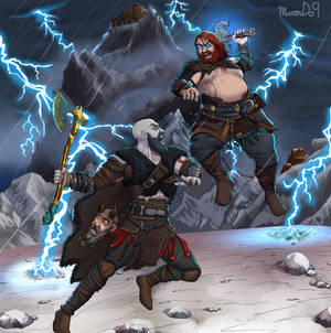 Kratos Vs Thor - Background