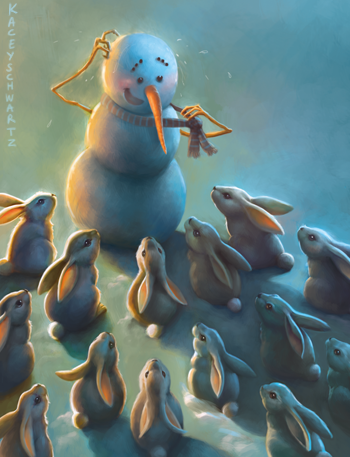 Snowman Holiday Card