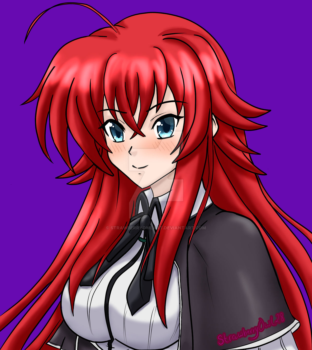 Rias Gremory by StrawberryOwlART on DeviantArt