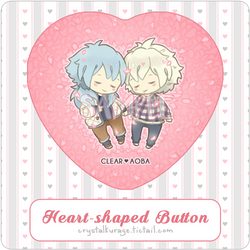 Hanami CleAo // Heart-shaped Button