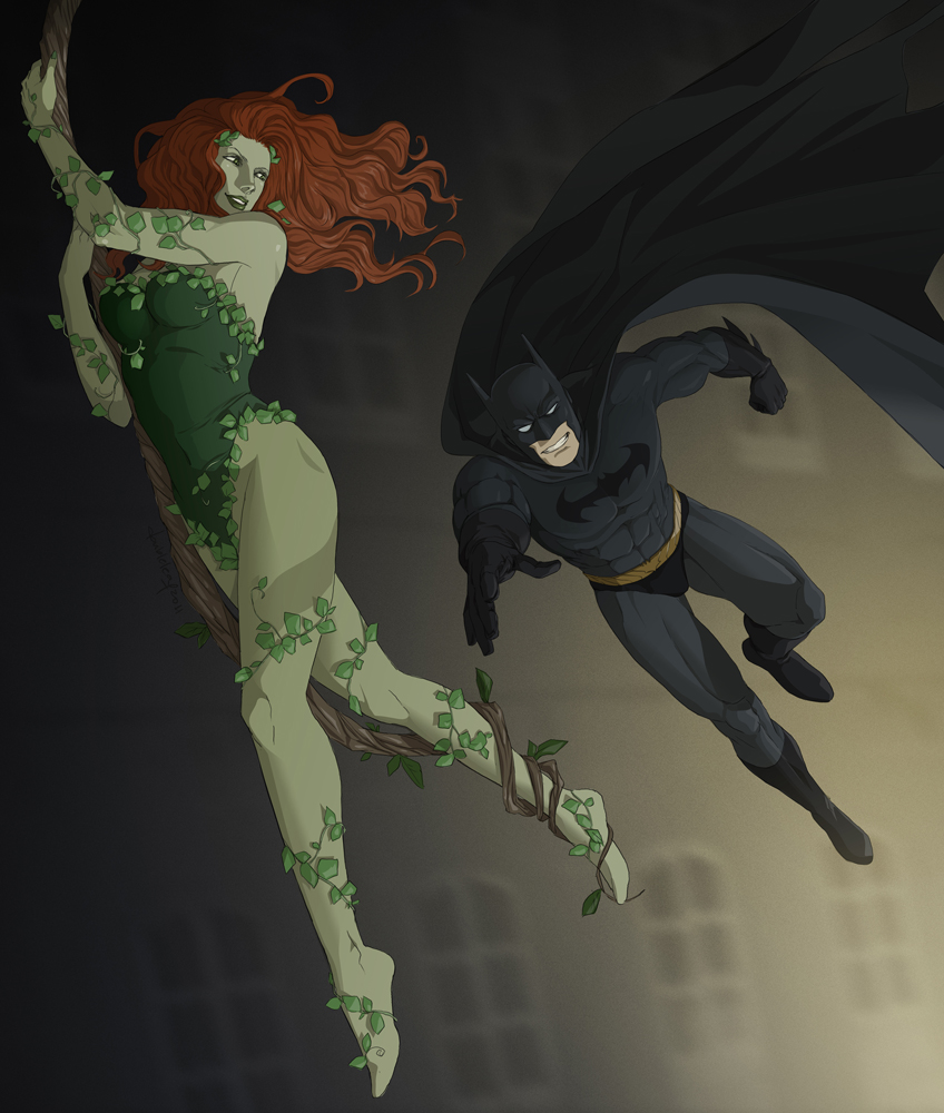 Commission:Ivy and Batman