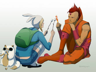 F is for Fionna and Flame Prince by doubleleaf