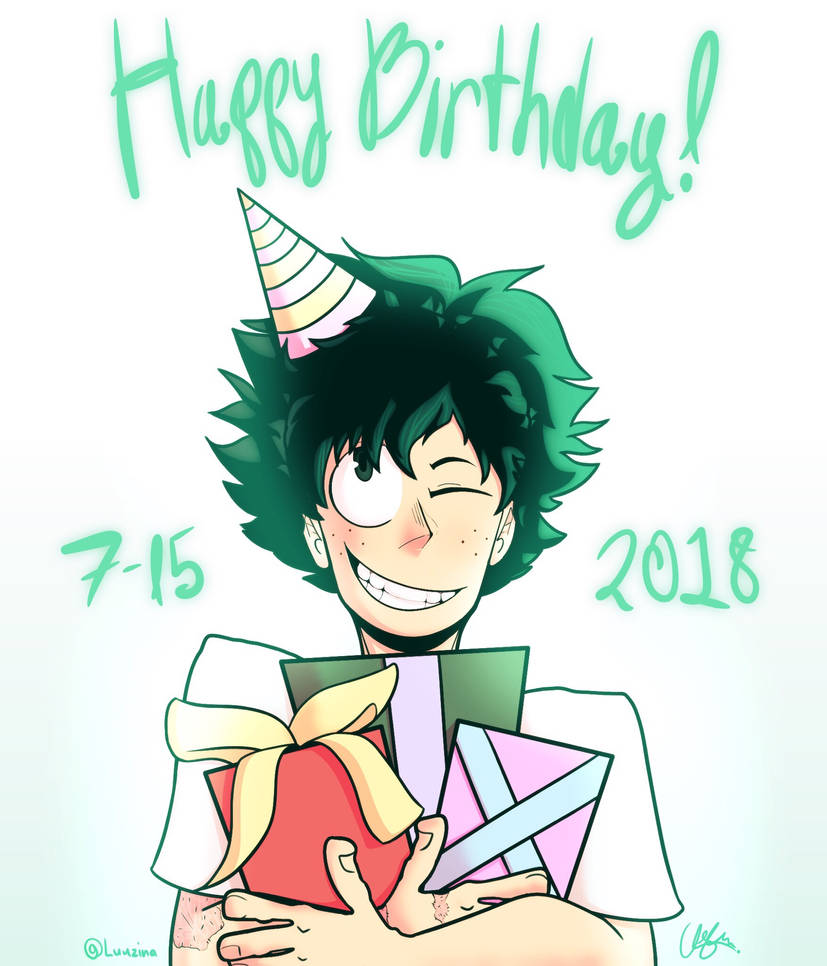 HAPPY BIRTHDAY DEKU! by Luuzina on DeviantArt