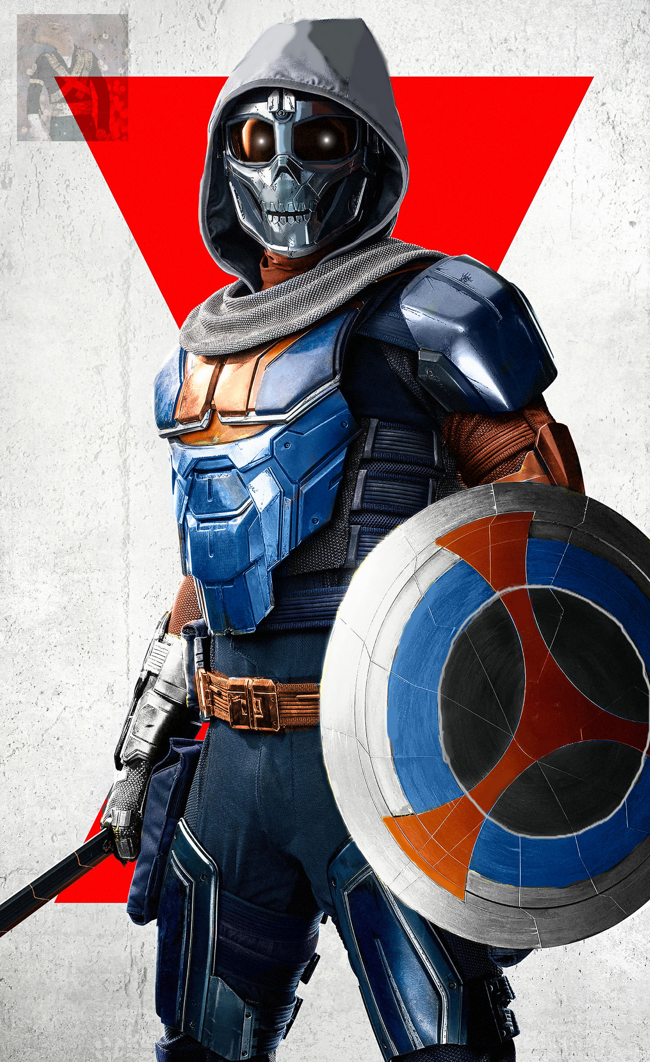MCU Taskmaster but it's comic accurate by boiola1903 on DeviantArt