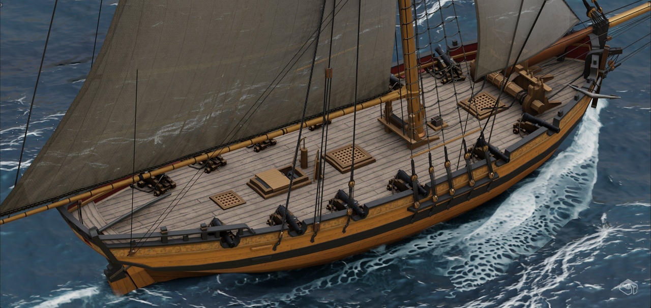 British Cutter Combat Patrol Vessel 1781 by Tosyk on DeviantArt