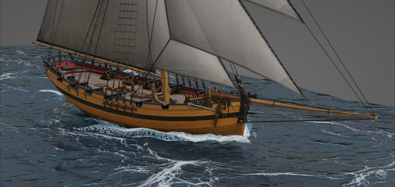 British Cutter Combat Patrol Vessel 1781 by Tosyk on DeviantArt