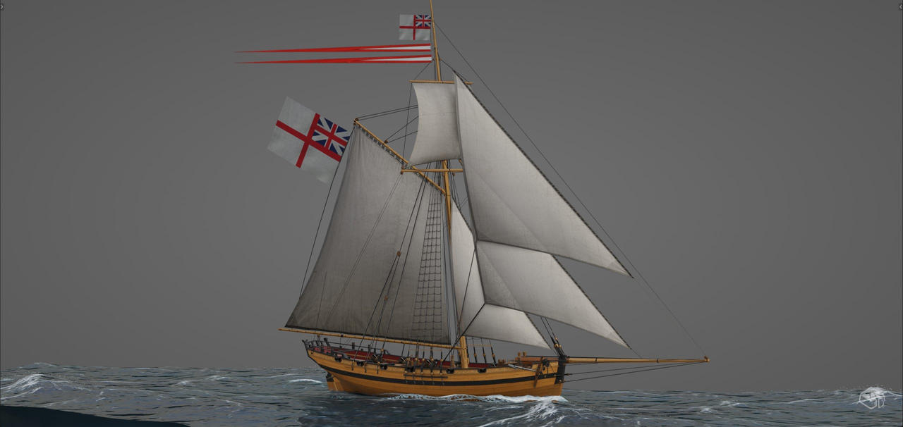 British Cutter Combat Patrol Vessel 1781 by Tosyk on DeviantArt