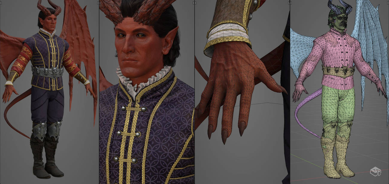 Raphael Devil Form Rich Doublet Outfit 1492 DR by Tosyk on DeviantArt