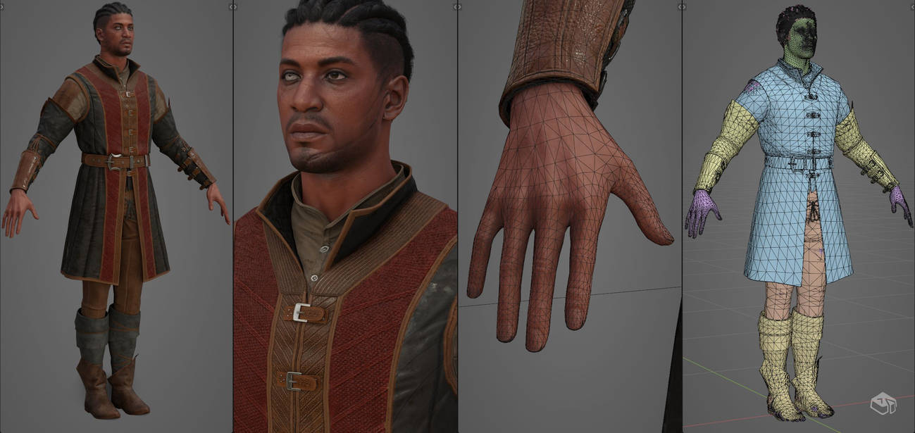 Wyll Padded Armour Outfit 1492 DR by Tosyk on DeviantArt