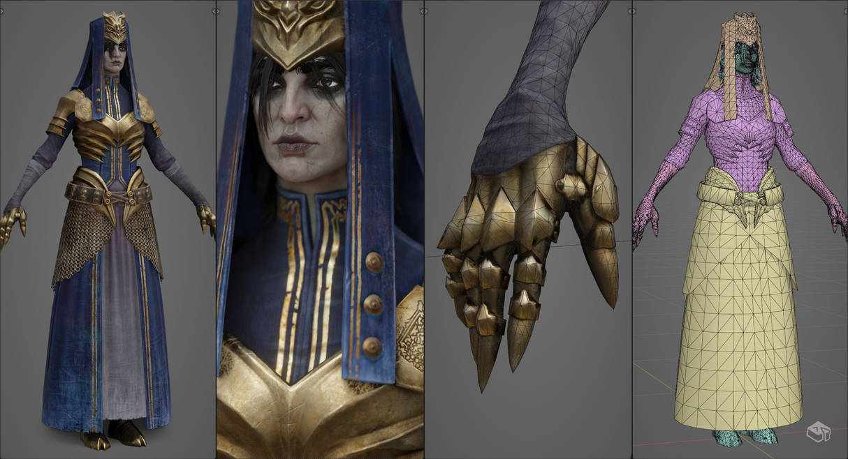 Necromancer Female Heavy Armor Set 1315 by Tosyk on DeviantArt