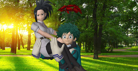 Deku X Yaoyorozu FELIZ