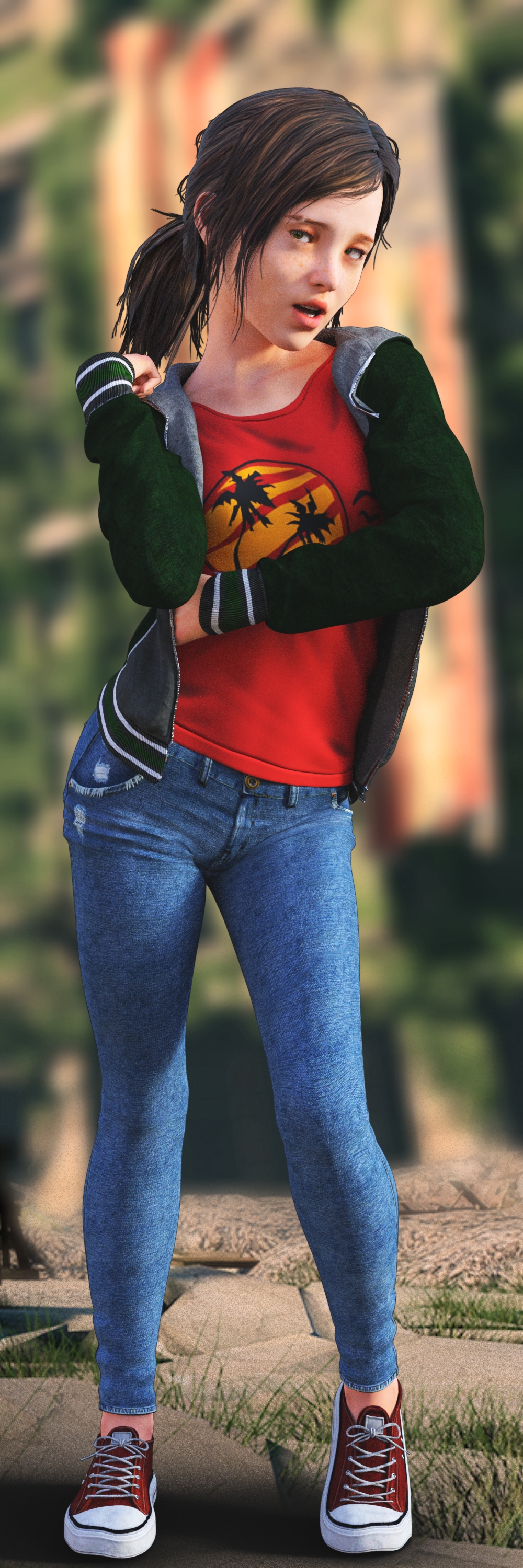 Render - Last of Us : Sarah. by KelluArts on DeviantArt