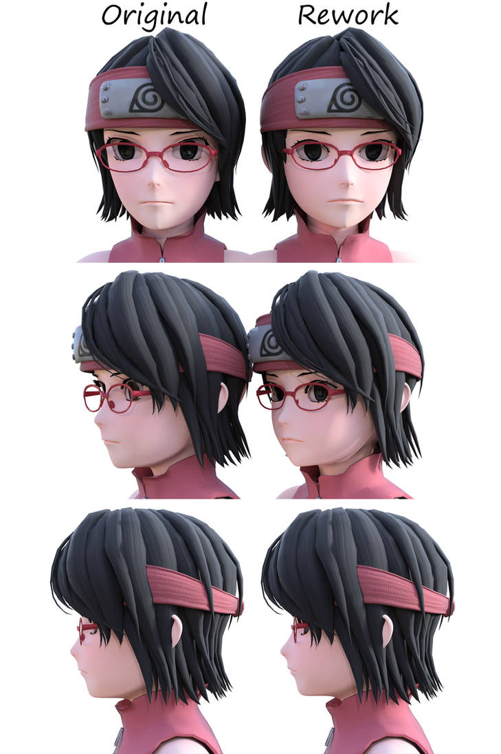 Sarada face rework by 13alan13 on DeviantArt