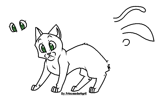 pic Warrior Cat Bases Deviantart warrior cat base 1 by princessdarkgril