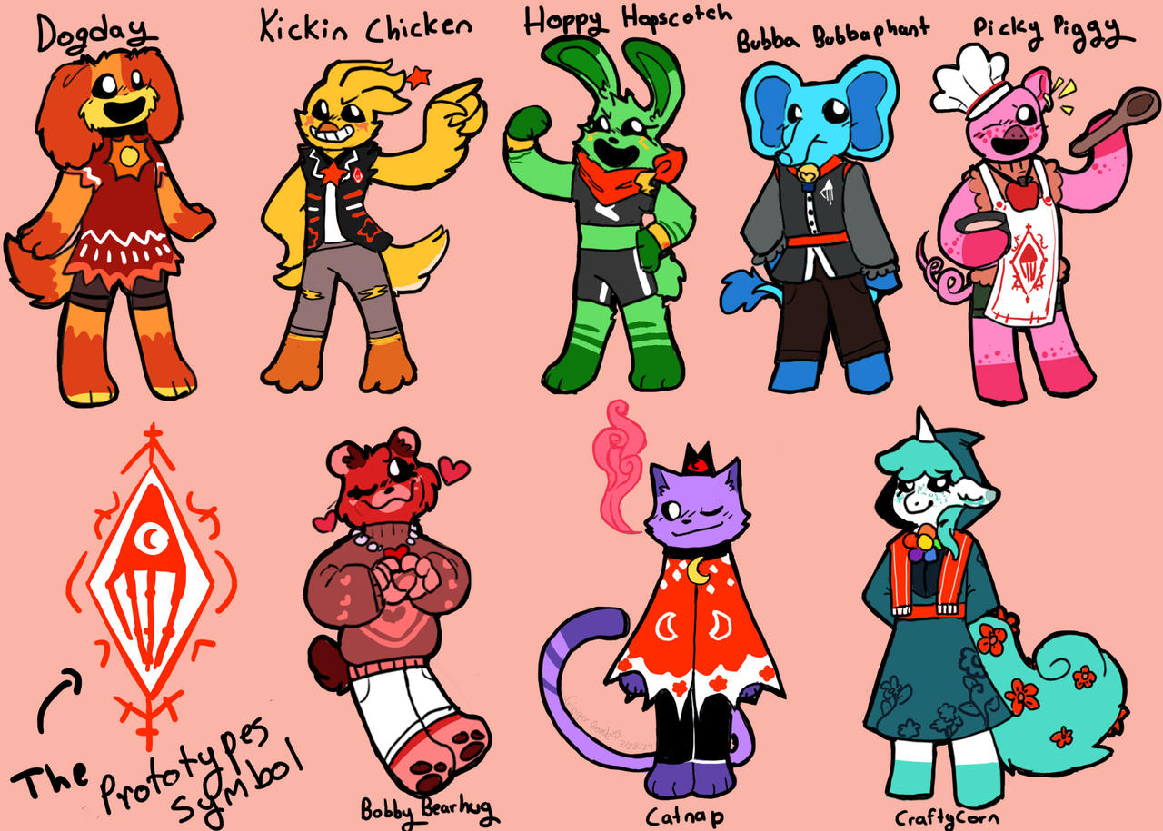 Cult of the Prototype: Smiling Critters by GingerLamb06 on DeviantArt