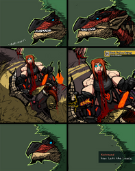 FERAL BERSERKER LADY AFTER A CALM HUNT (MHW/MHR)