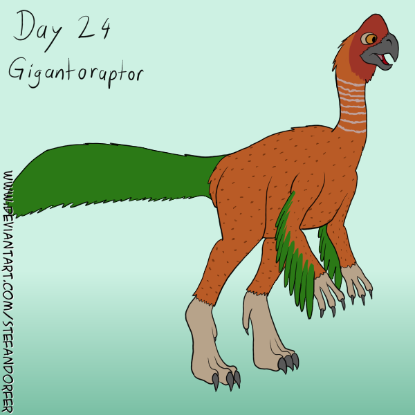 Dinovember '21 Day 24 - Gigantoraptor