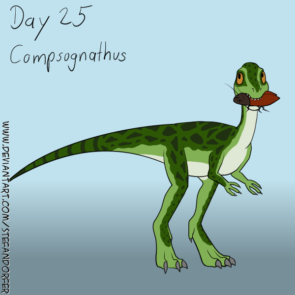 Dinovember '21 Day 25 - Compsognathus