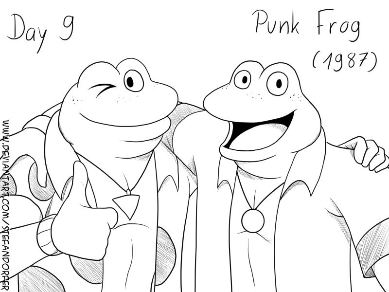 Turtle Frog Deviantart Turtles-tober Day 9 - Punk Frog (1987) by Stefandorfer on DeviantArt