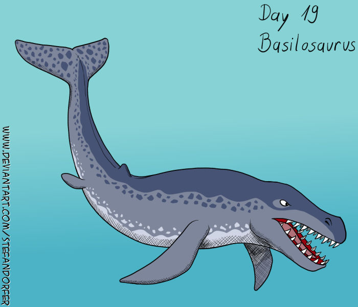 Minecraft Basilosaurus Paleovember Day 19 - Basilosaurus by Stefandorfer on DeviantArt