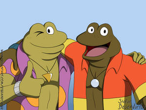 Turtles-tober - Punk Frog (1987) - Colored 1