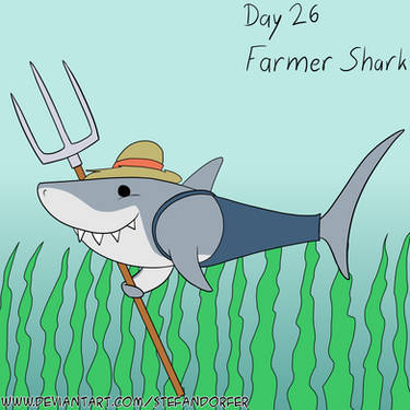 Sharktober 23 - 14 - Ninja Shark by Stefandorfer on DeviantArt