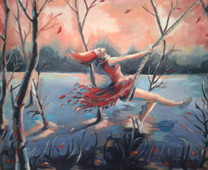 swing oil painting
