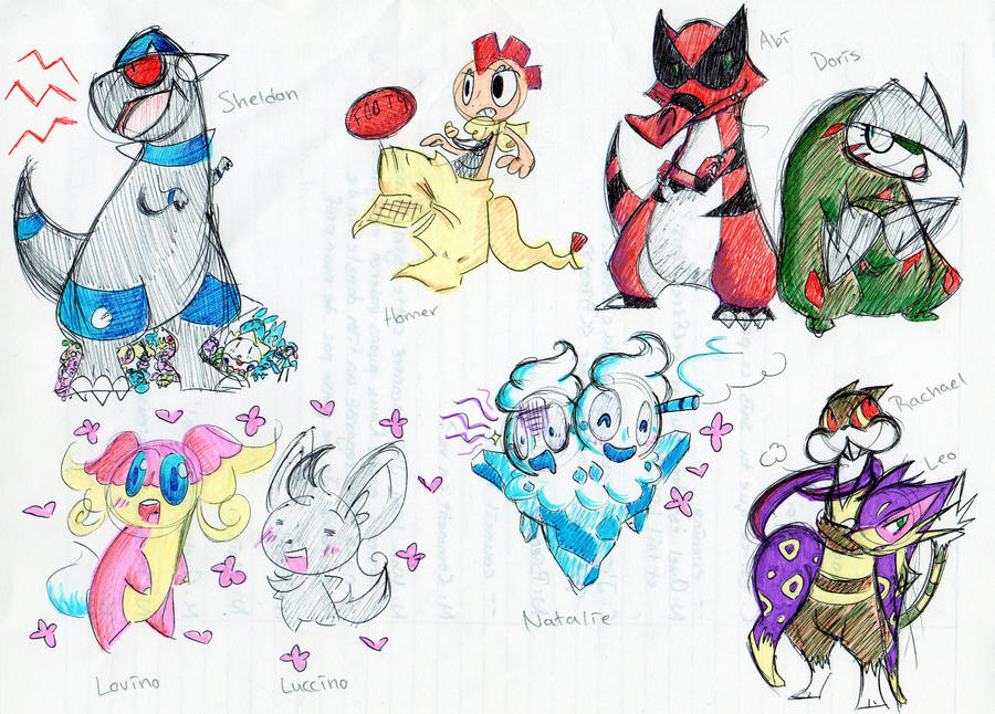 Pokemon doodles by Kimitori-J on DeviantArt