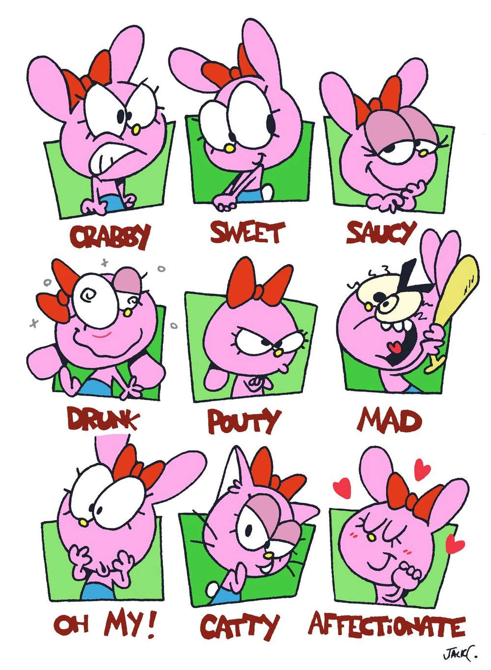 Beannothere Face The many faces of jellybean REUPLOAD by EdwardoTheArtist64 on DeviantArt