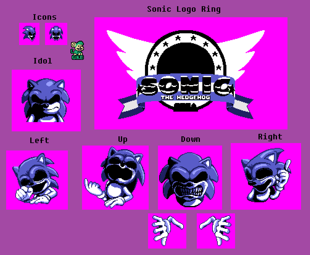 Sonic.EXE PC PORT Lord X FNF Sprite Sheet by GushieGMan on DeviantArt