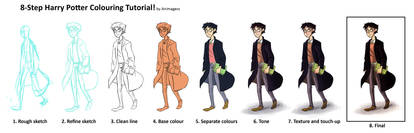 Harry Potter Coloring Tutorial